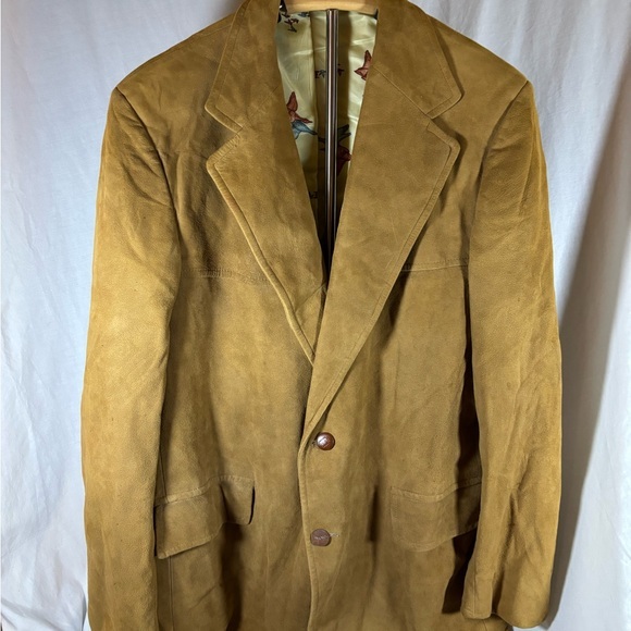 Corrbin Other - Elegant Men's Brown Suede Blazer